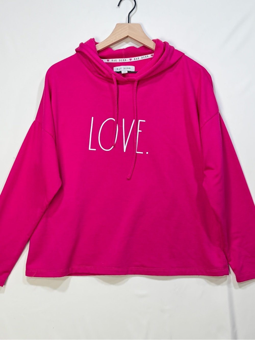 Rae Dunn Hot Pink LOVE Hoodie